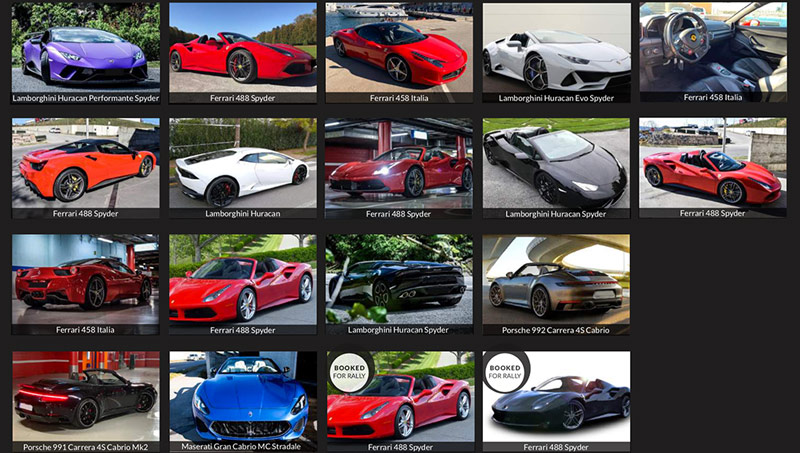 Supercar hire